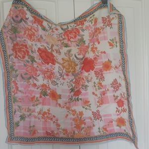 Floral bandana scarf